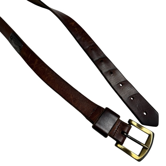 Levis Strauss Belt Mens Size 40 Brown Shotgun Full Grain Leather 1.5 Inch Wide - Picture 2 of 6